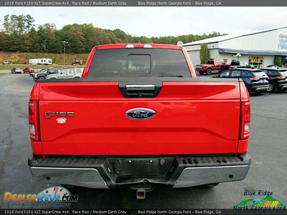 2016 Ford F150 XLT SuperCrew 4x4 Race Red / Medium Earth Gray Photo #4