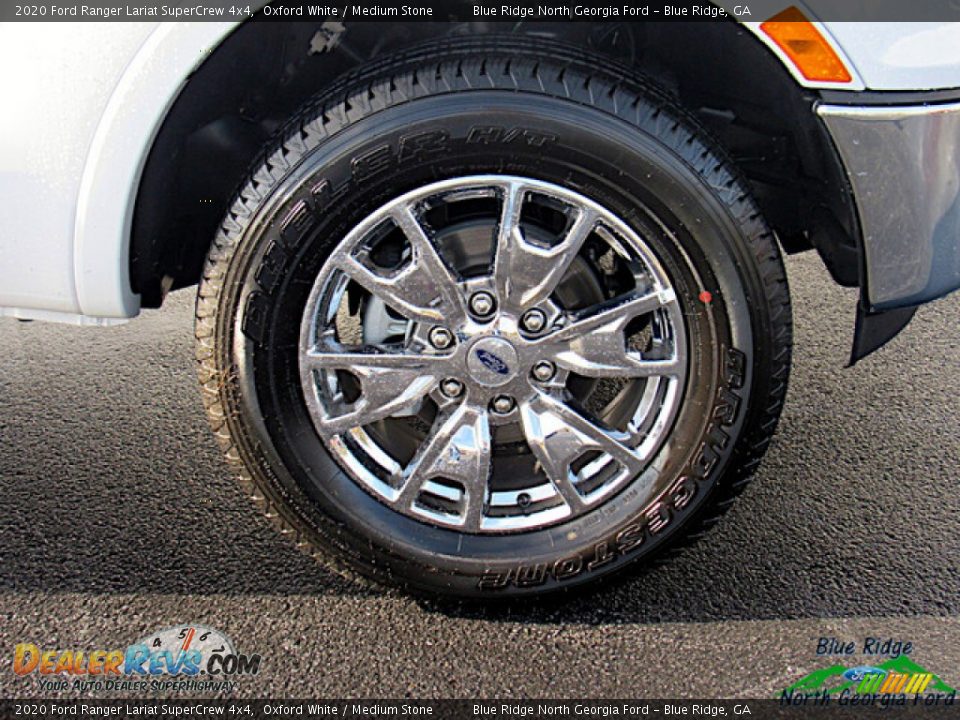 2020 Ford Ranger Lariat SuperCrew 4x4 Oxford White / Medium Stone Photo #9