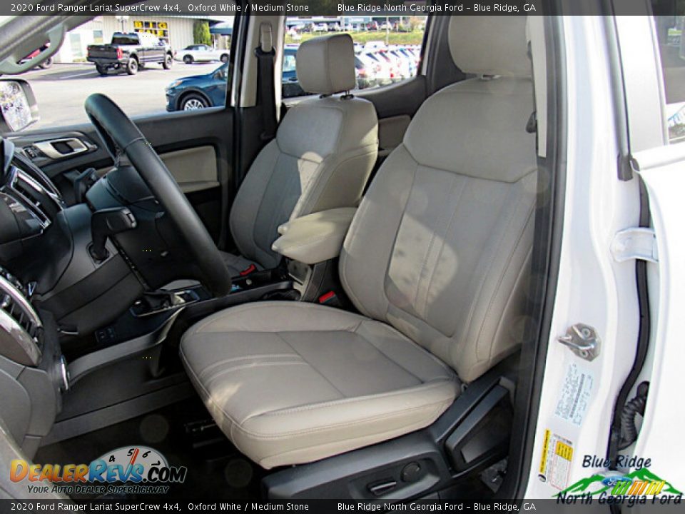 2020 Ford Ranger Lariat SuperCrew 4x4 Oxford White / Medium Stone Photo #11
