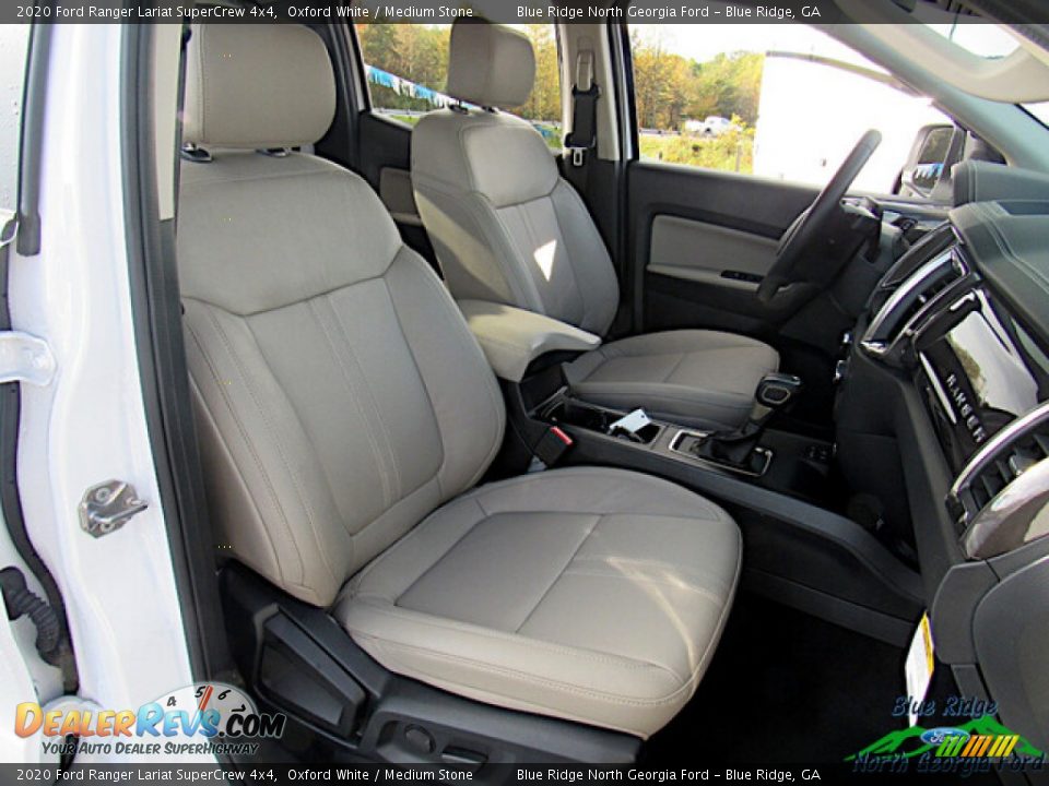 2020 Ford Ranger Lariat SuperCrew 4x4 Oxford White / Medium Stone Photo #12