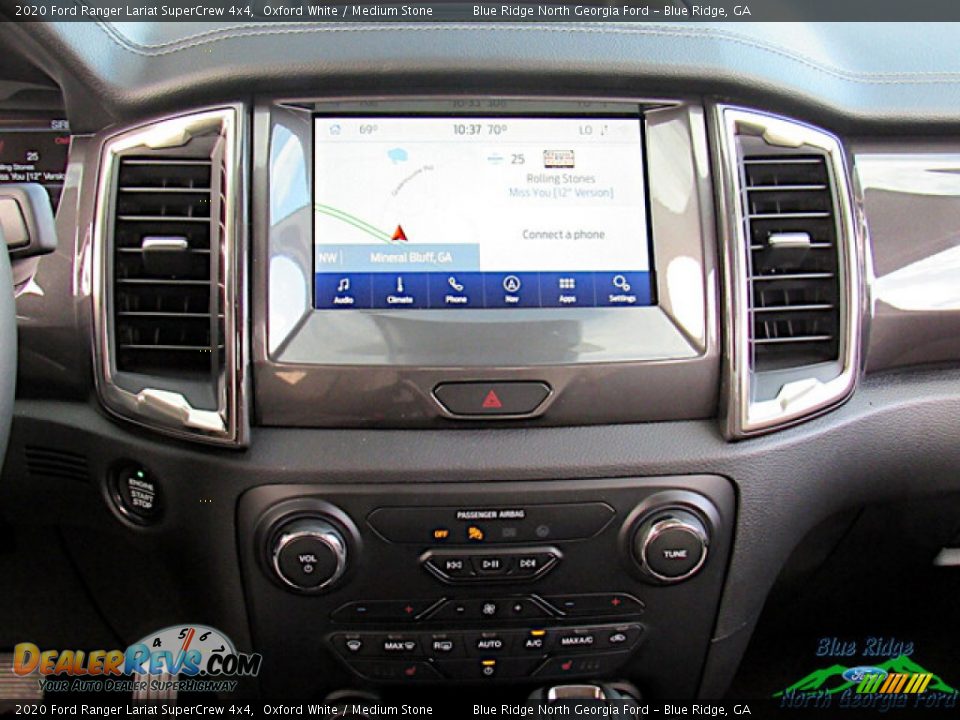 2020 Ford Ranger Lariat SuperCrew 4x4 Oxford White / Medium Stone Photo #18