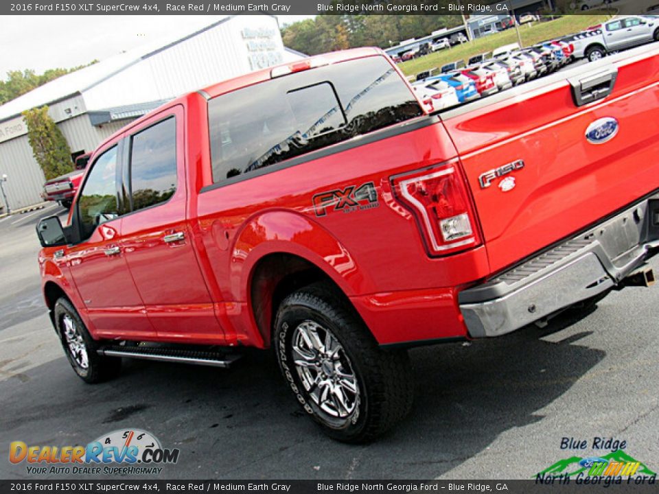 2016 Ford F150 XLT SuperCrew 4x4 Race Red / Medium Earth Gray Photo #30