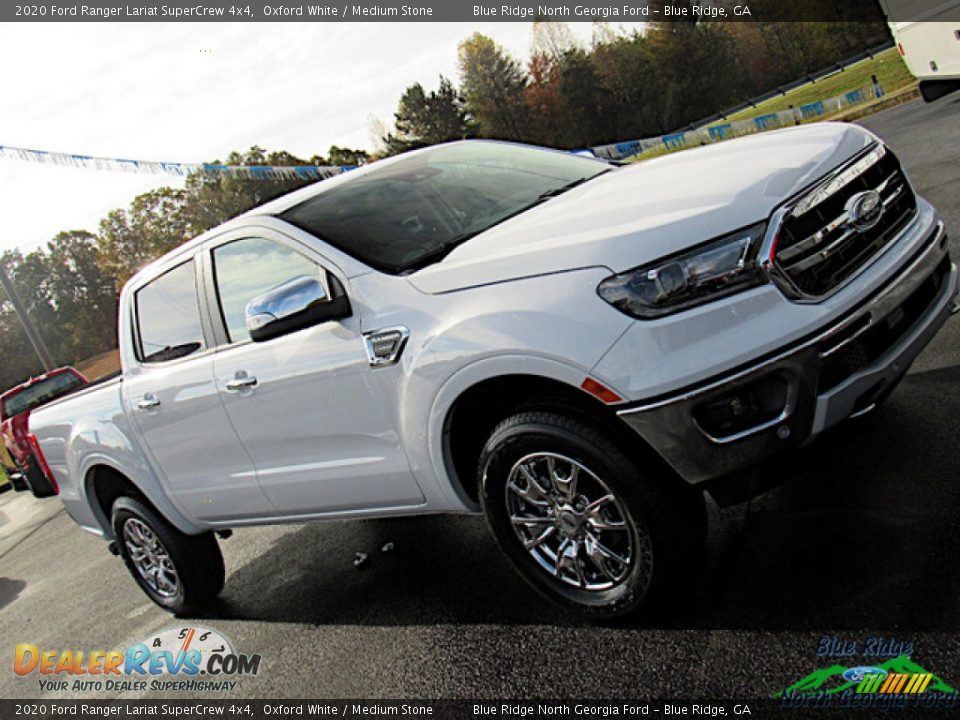2020 Ford Ranger Lariat SuperCrew 4x4 Oxford White / Medium Stone Photo #26