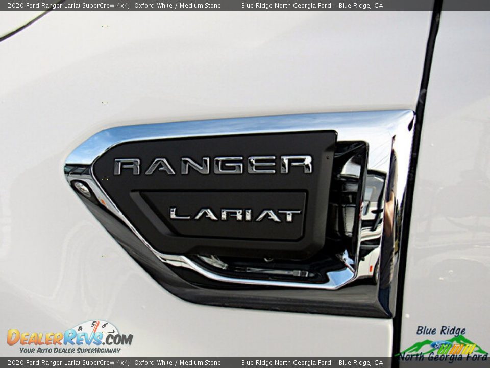 2020 Ford Ranger Lariat SuperCrew 4x4 Oxford White / Medium Stone Photo #29
