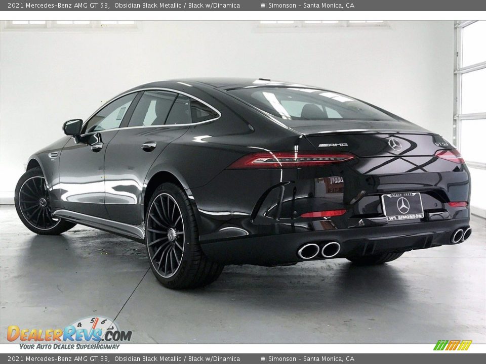 2021 Mercedes-Benz AMG GT 53 Obsidian Black Metallic / Black w/Dinamica Photo #2