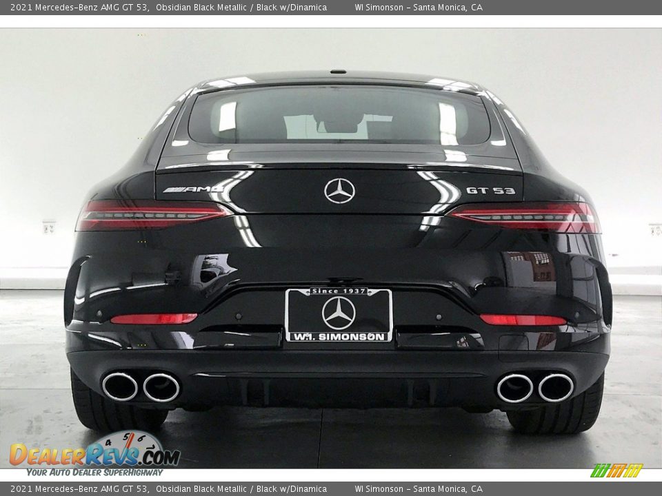 2021 Mercedes-Benz AMG GT 53 Obsidian Black Metallic / Black w/Dinamica Photo #3