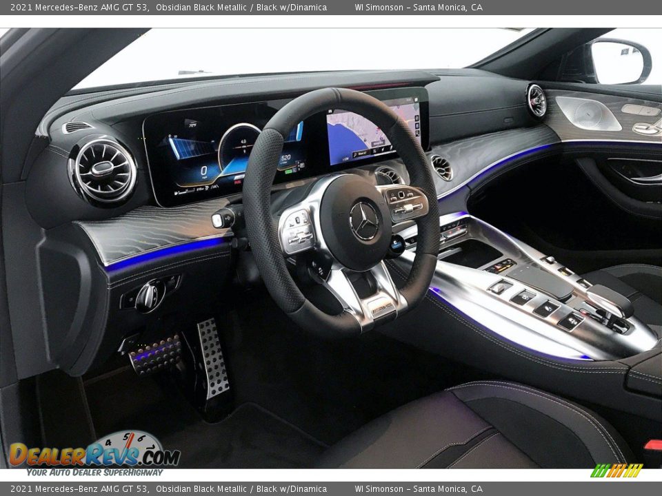 Black w/Dinamica Interior - 2021 Mercedes-Benz AMG GT 53 Photo #4