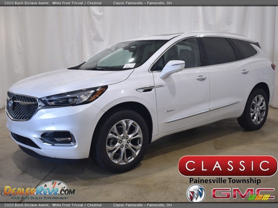 2020 Buick Enclave Avenir White Frost Tricoat / Chestnut Photo #1