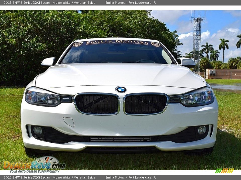 2015 BMW 3 Series 320i Sedan Alpine White / Venetian Beige Photo #2