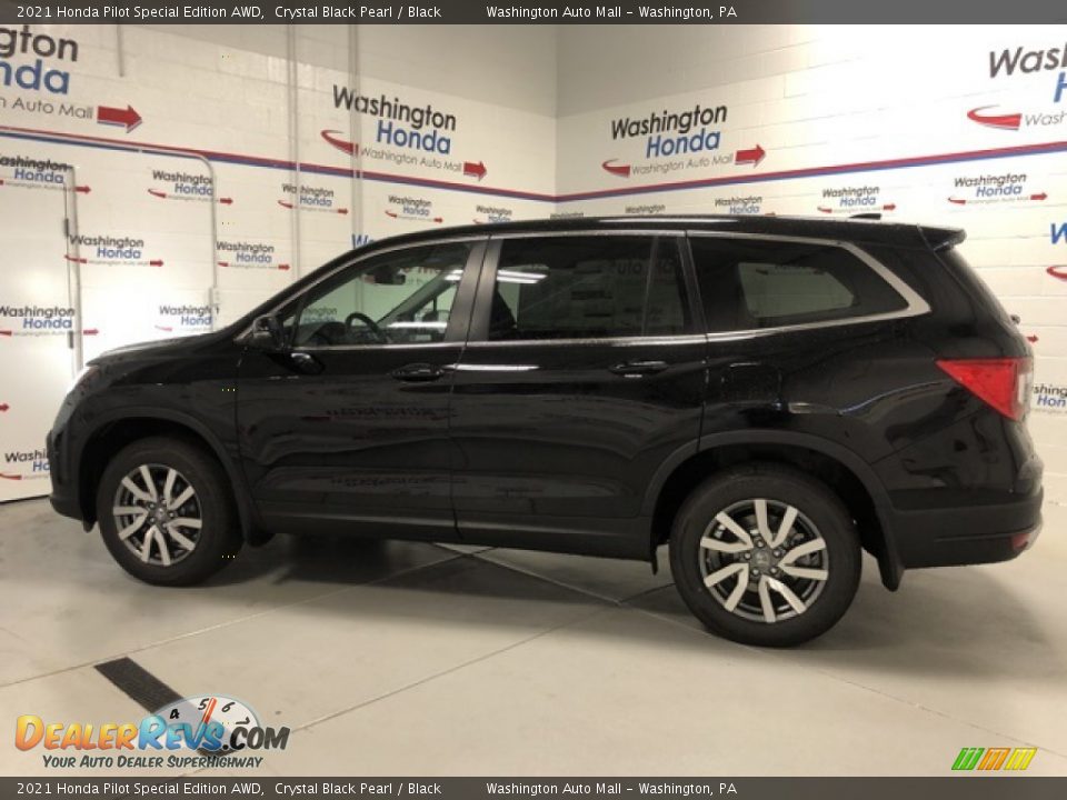 2021 Honda Pilot Special Edition AWD Crystal Black Pearl / Black Photo #3