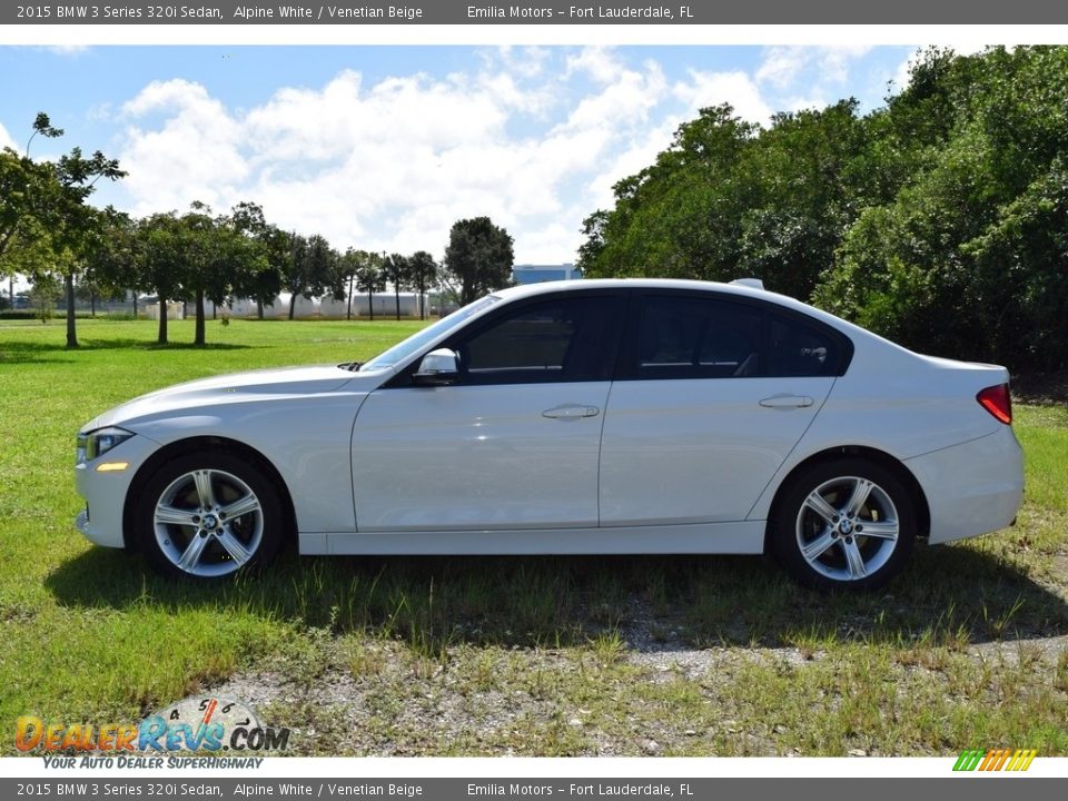 2015 BMW 3 Series 320i Sedan Alpine White / Venetian Beige Photo #4