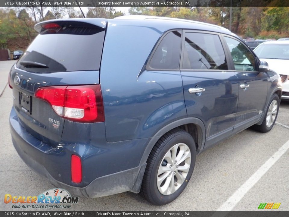 2015 Kia Sorento EX AWD Wave Blue / Black Photo #4