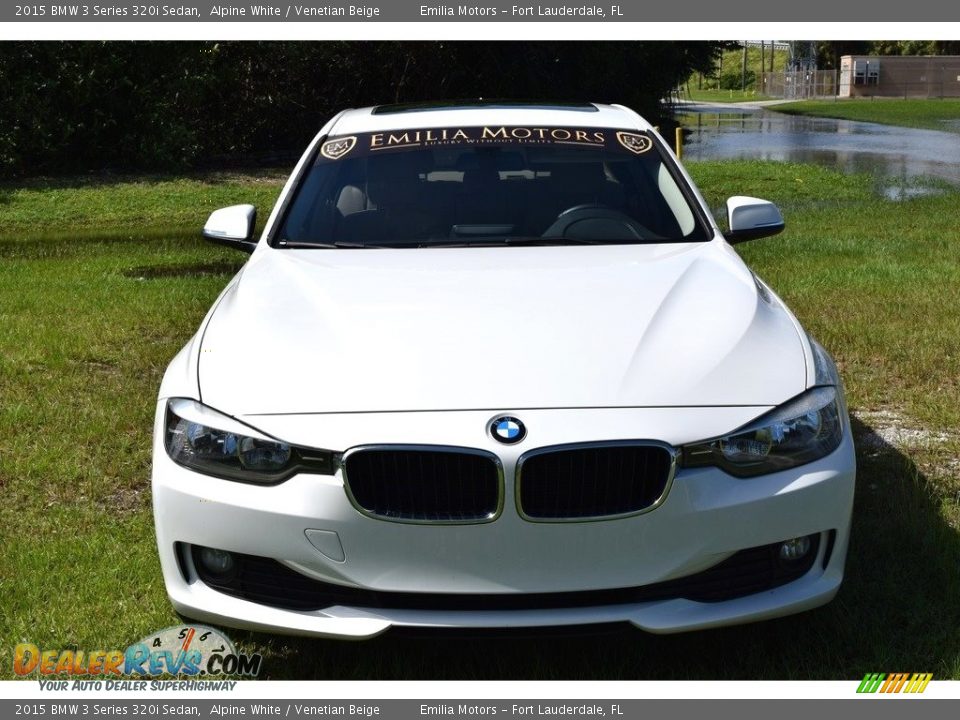 2015 BMW 3 Series 320i Sedan Alpine White / Venetian Beige Photo #5