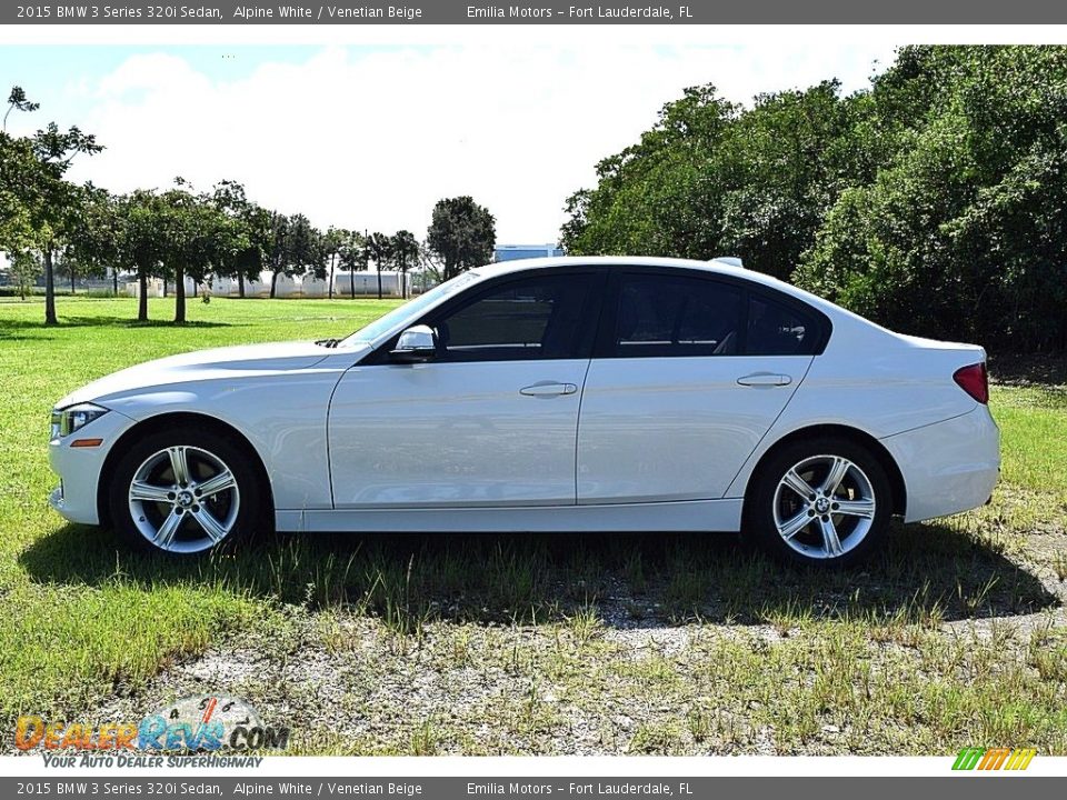 2015 BMW 3 Series 320i Sedan Alpine White / Venetian Beige Photo #6