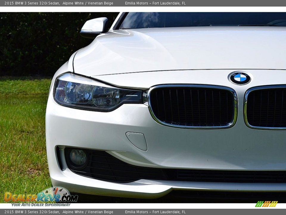 2015 BMW 3 Series 320i Sedan Alpine White / Venetian Beige Photo #7