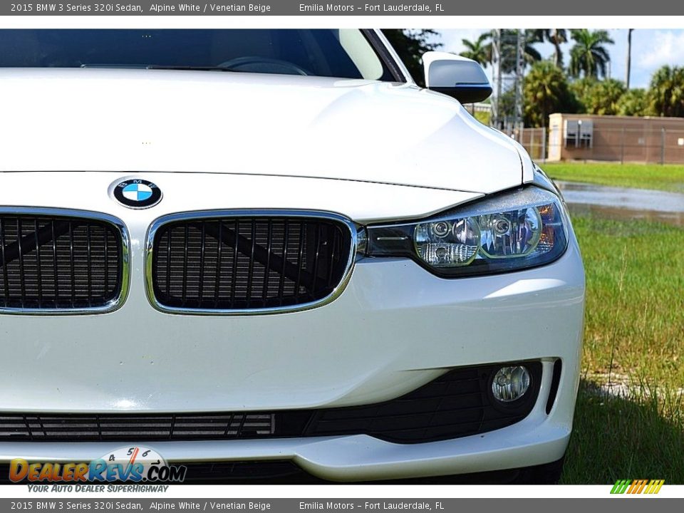 2015 BMW 3 Series 320i Sedan Alpine White / Venetian Beige Photo #8