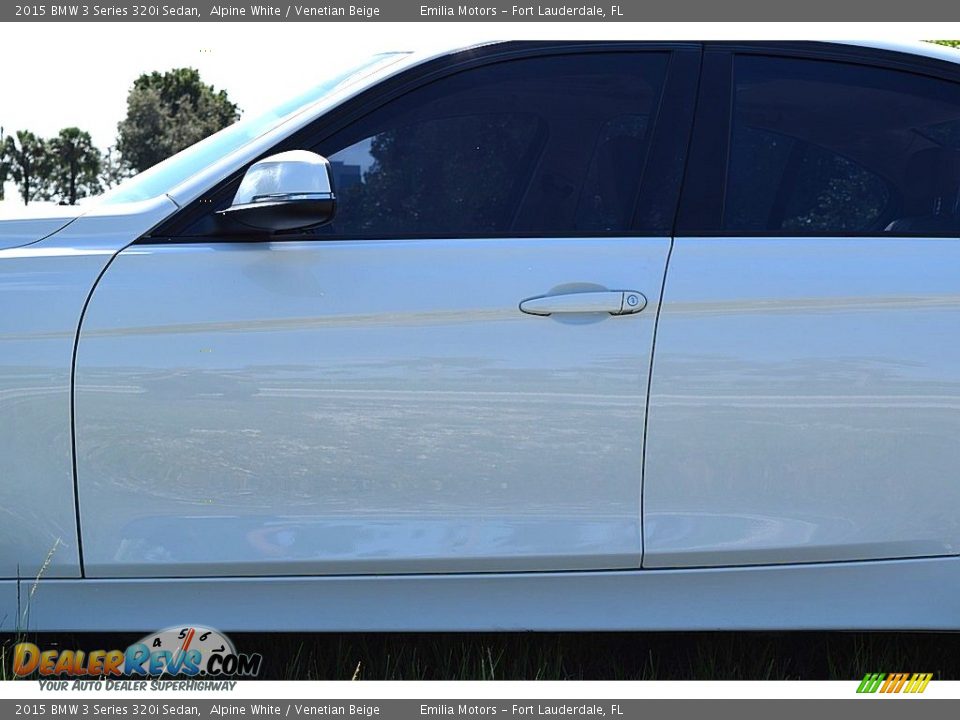 2015 BMW 3 Series 320i Sedan Alpine White / Venetian Beige Photo #21