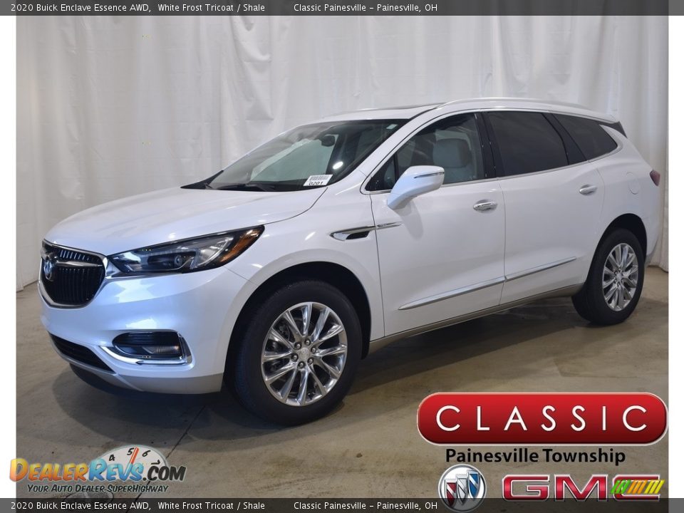 2020 Buick Enclave Essence AWD White Frost Tricoat / Shale Photo #1