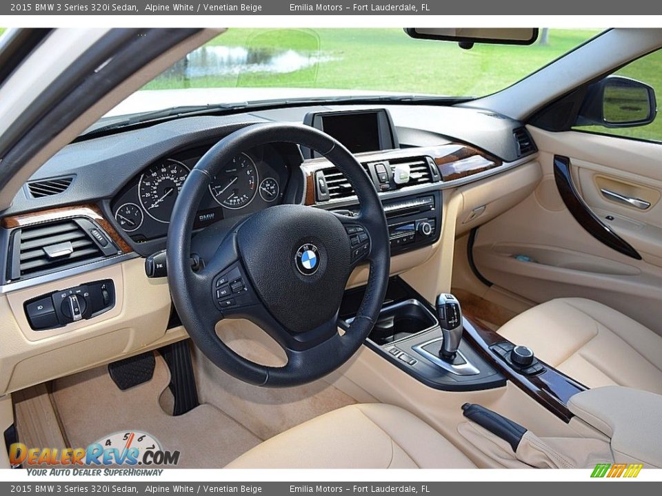 Venetian Beige Interior - 2015 BMW 3 Series 320i Sedan Photo #30