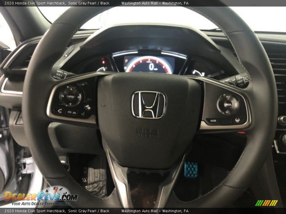 2020 Honda Civic Sport Hatchback Sonic Gray Pearl / Black Photo #10