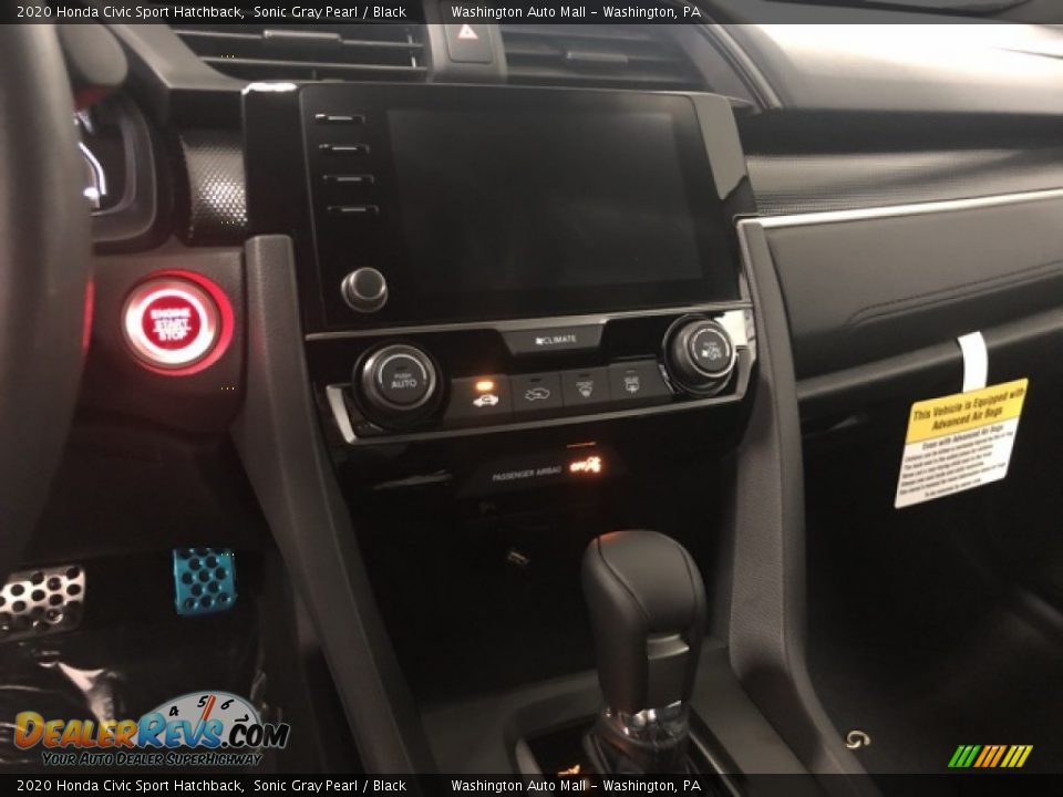 2020 Honda Civic Sport Hatchback Sonic Gray Pearl / Black Photo #15