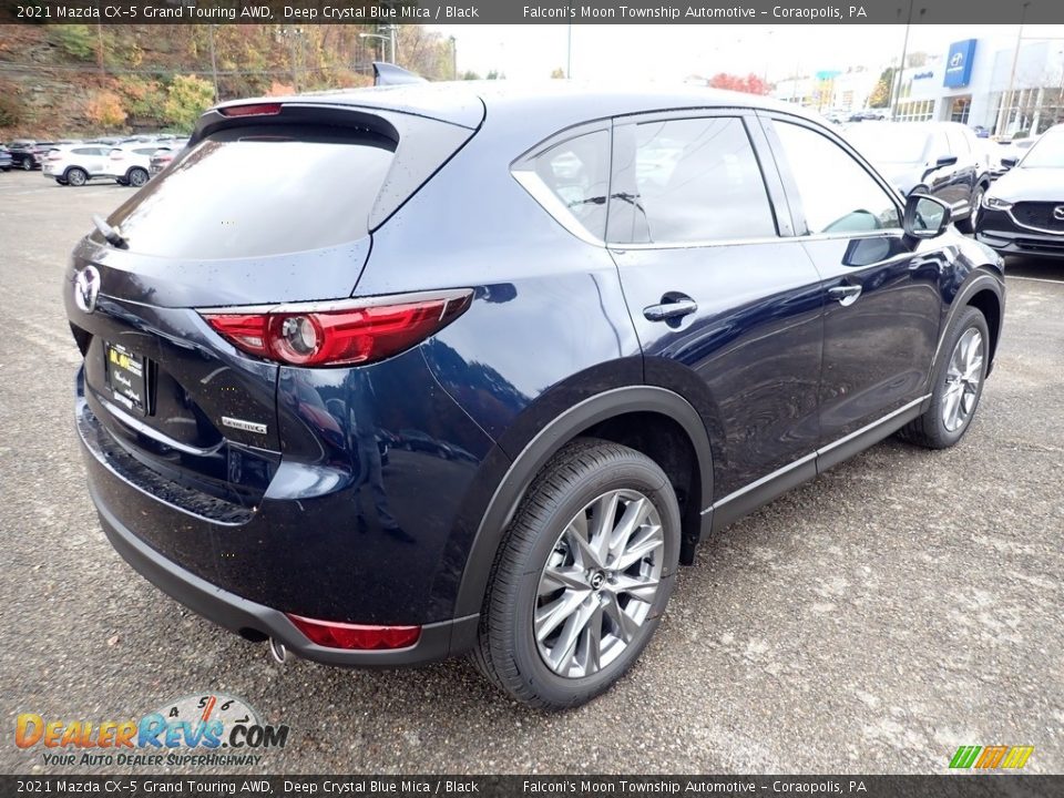 2021 Mazda CX-5 Grand Touring AWD Deep Crystal Blue Mica / Black Photo #2