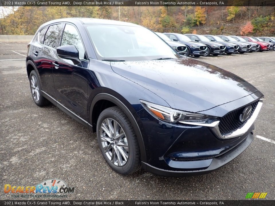 Front 3/4 View of 2021 Mazda CX-5 Grand Touring AWD Photo #3