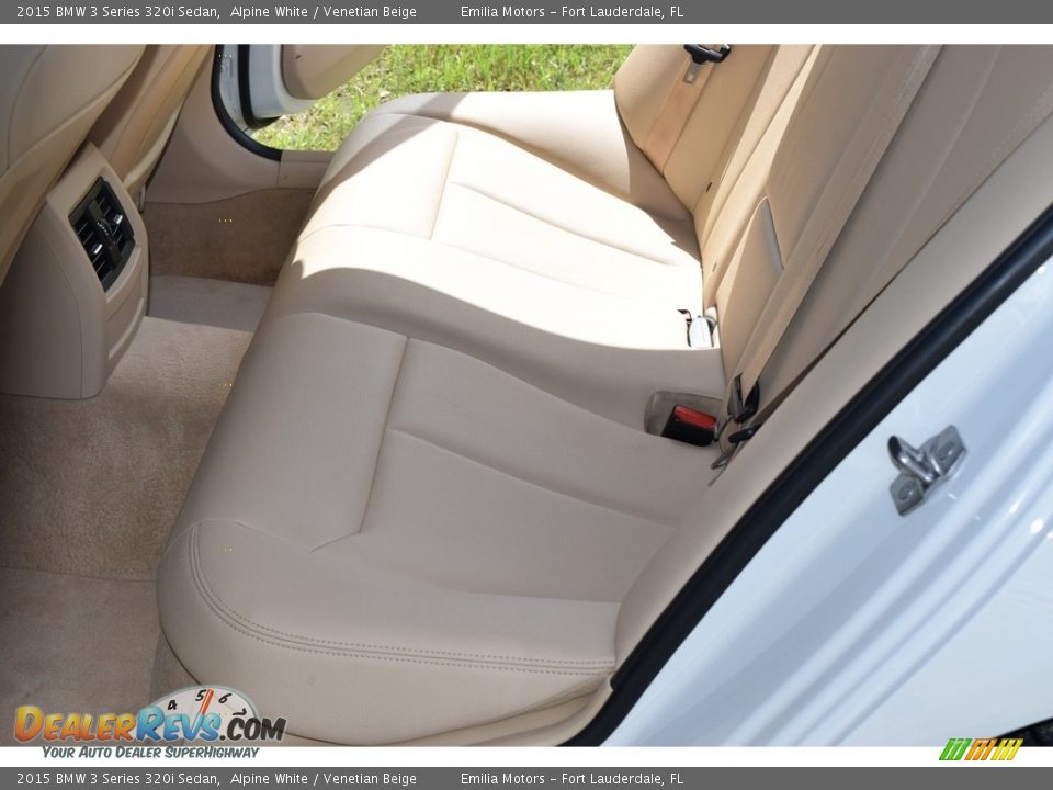 Rear Seat of 2015 BMW 3 Series 320i Sedan Photo #42