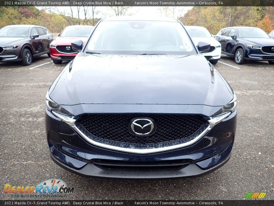 2021 Mazda CX-5 Grand Touring AWD Deep Crystal Blue Mica / Black Photo #4