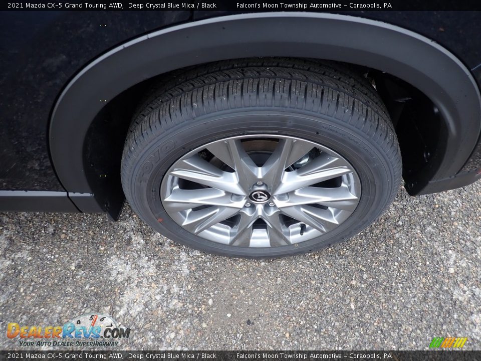 2021 Mazda CX-5 Grand Touring AWD Deep Crystal Blue Mica / Black Photo #7