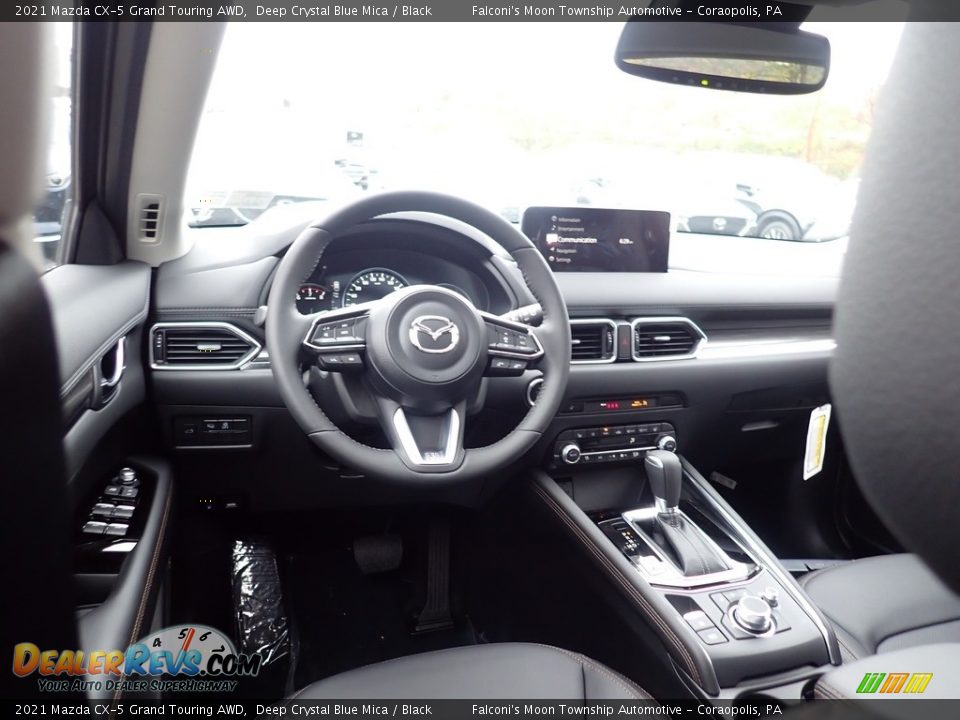 2021 Mazda CX-5 Grand Touring AWD Deep Crystal Blue Mica / Black Photo #9