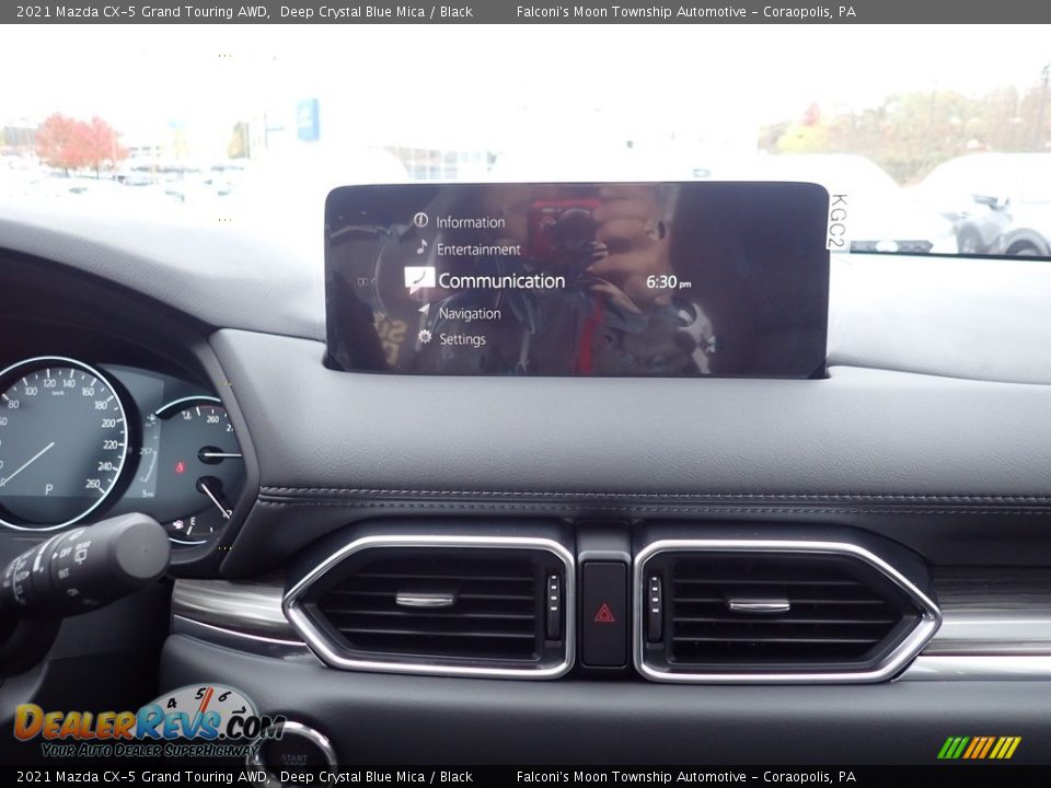 2021 Mazda CX-5 Grand Touring AWD Deep Crystal Blue Mica / Black Photo #14