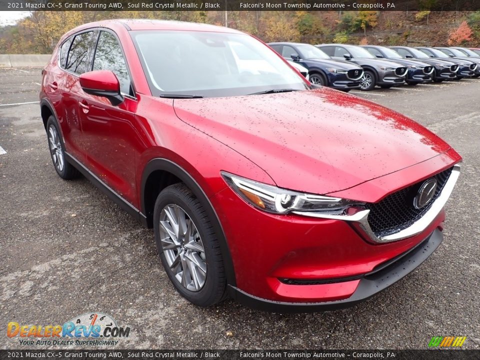 Front 3/4 View of 2021 Mazda CX-5 Grand Touring AWD Photo #3