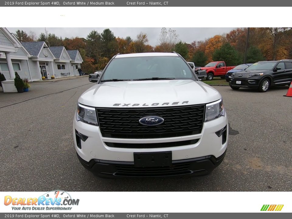 2019 Ford Explorer Sport 4WD Oxford White / Medium Black Photo #2