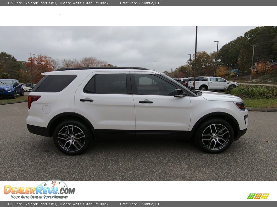2019 Ford Explorer Sport 4WD Oxford White / Medium Black Photo #8