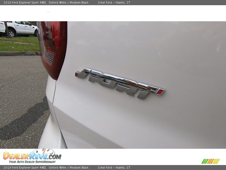 2019 Ford Explorer Sport 4WD Oxford White / Medium Black Photo #9