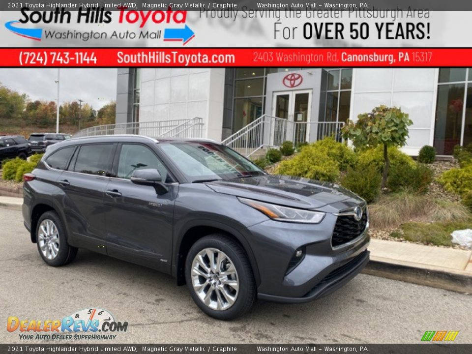 2021 Toyota Highlander Hybrid Limited AWD Magnetic Gray Metallic / Graphite Photo #1