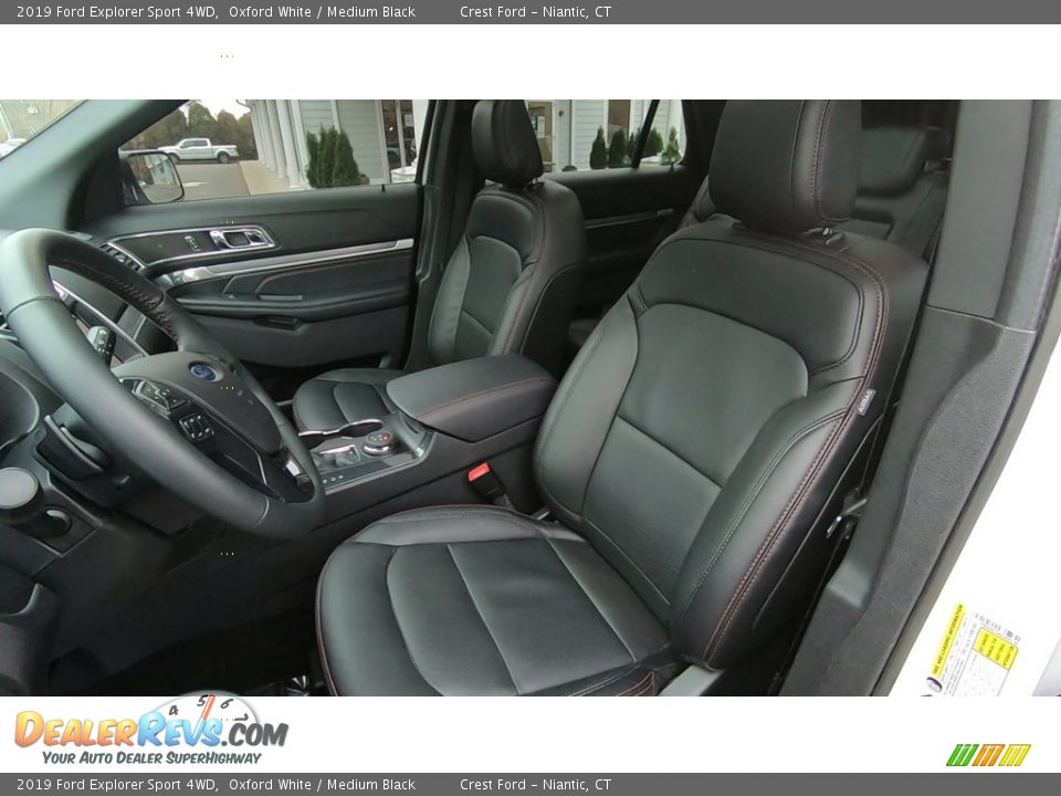 2019 Ford Explorer Sport 4WD Oxford White / Medium Black Photo #11