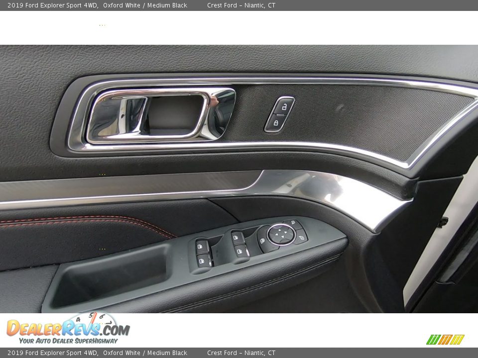 2019 Ford Explorer Sport 4WD Oxford White / Medium Black Photo #12