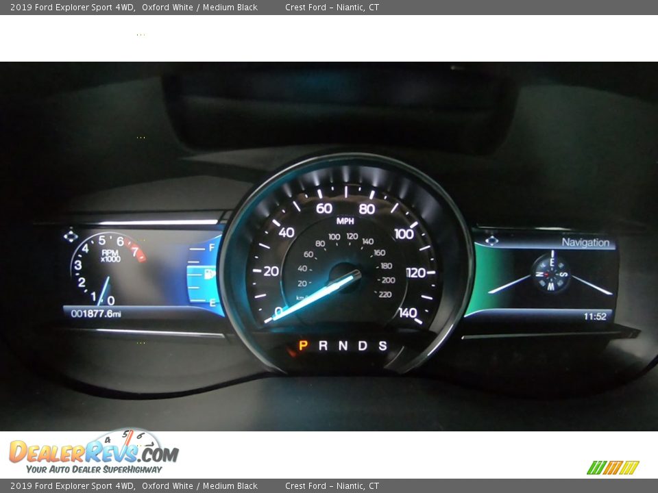 2019 Ford Explorer Sport 4WD Oxford White / Medium Black Photo #13