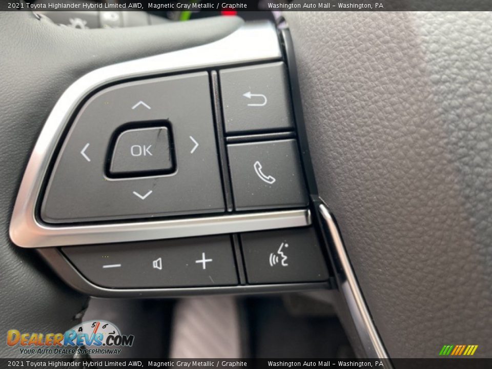 2021 Toyota Highlander Hybrid Limited AWD Magnetic Gray Metallic / Graphite Photo #7