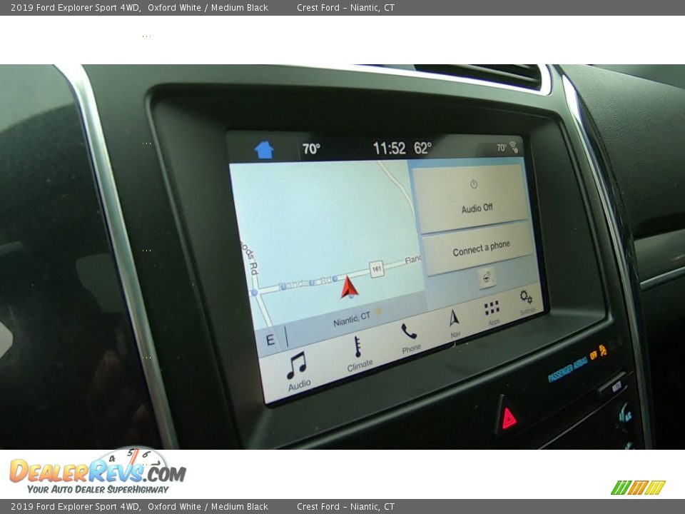 2019 Ford Explorer Sport 4WD Oxford White / Medium Black Photo #14