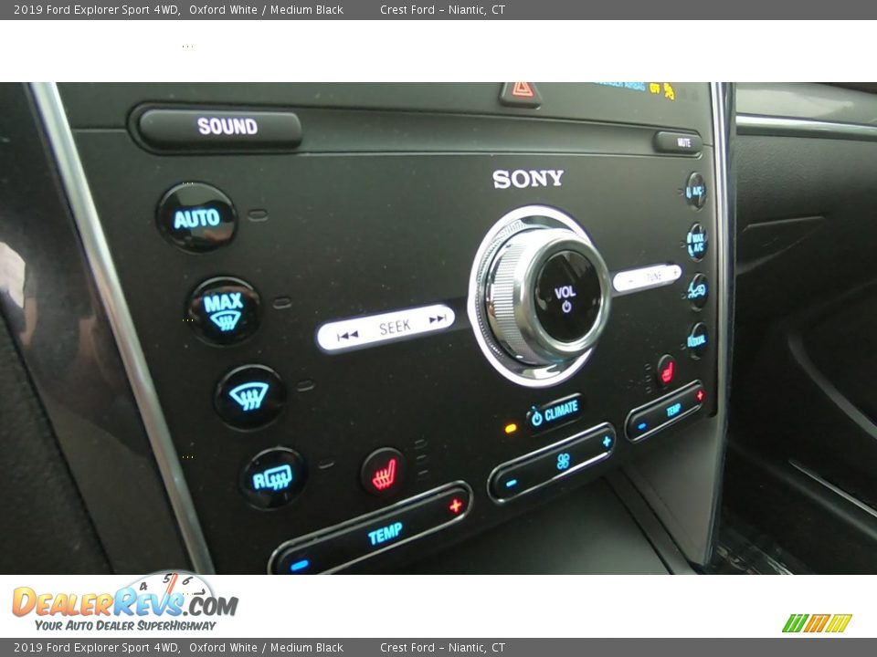 2019 Ford Explorer Sport 4WD Oxford White / Medium Black Photo #15