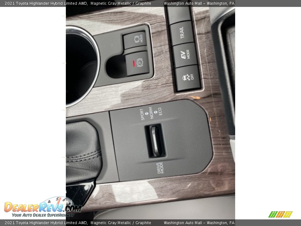 2021 Toyota Highlander Hybrid Limited AWD Magnetic Gray Metallic / Graphite Photo #9