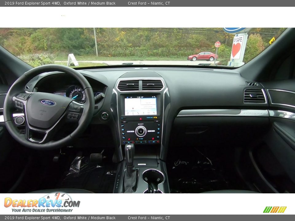 2019 Ford Explorer Sport 4WD Oxford White / Medium Black Photo #19