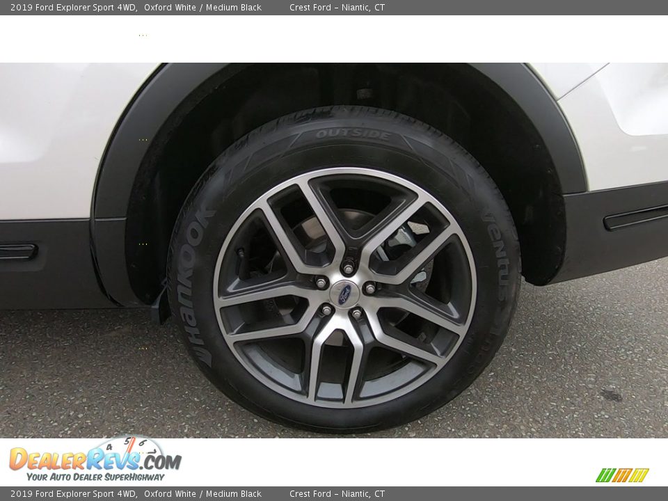 2019 Ford Explorer Sport 4WD Oxford White / Medium Black Photo #20
