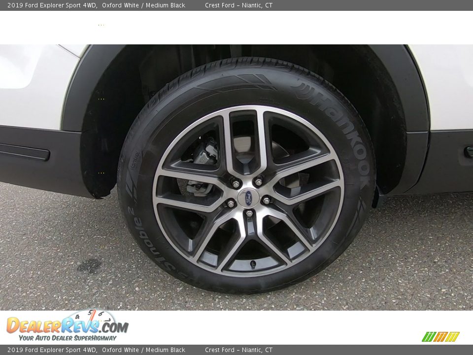 2019 Ford Explorer Sport 4WD Oxford White / Medium Black Photo #22