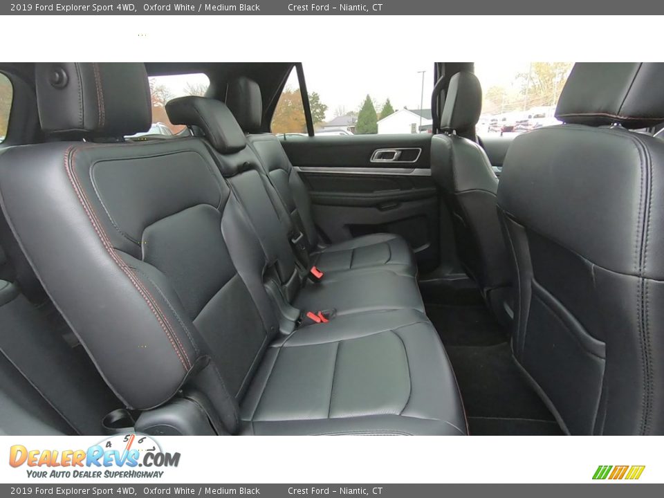 2019 Ford Explorer Sport 4WD Oxford White / Medium Black Photo #23