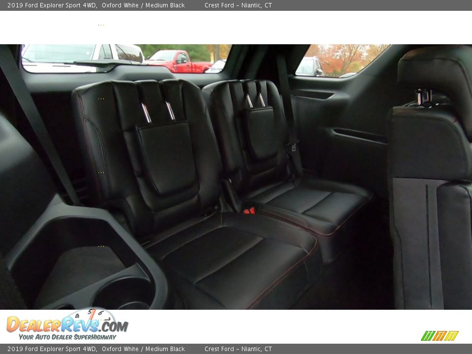 2019 Ford Explorer Sport 4WD Oxford White / Medium Black Photo #24