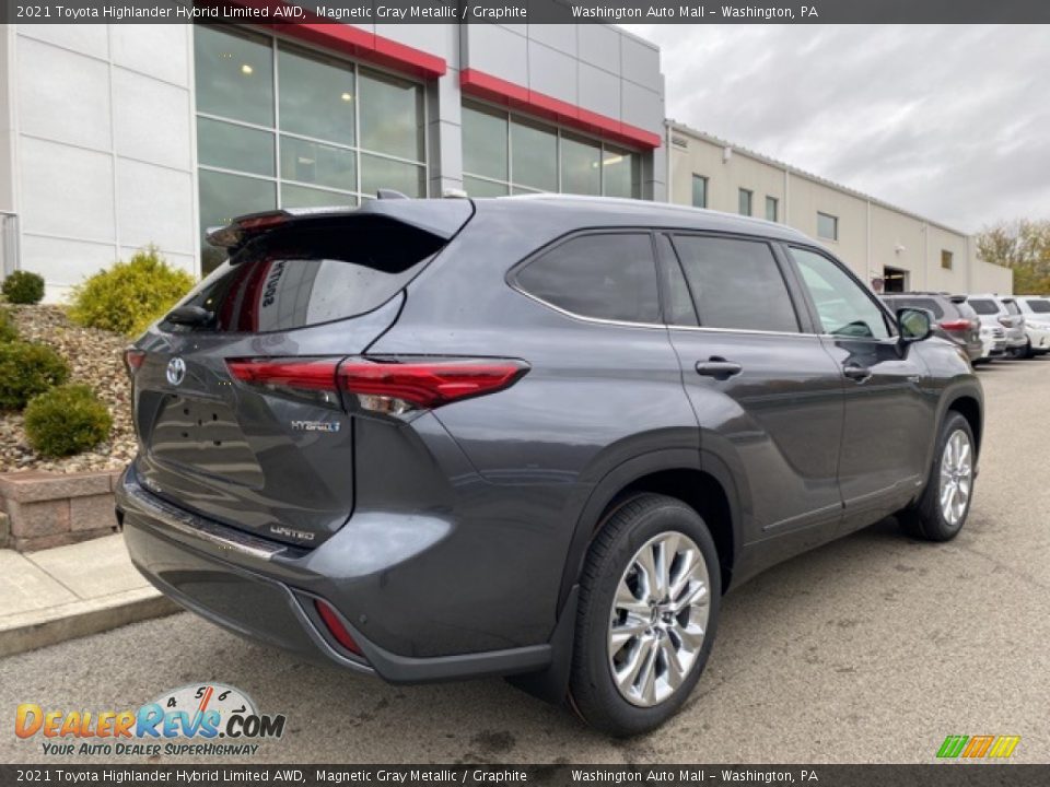 2021 Toyota Highlander Hybrid Limited AWD Magnetic Gray Metallic / Graphite Photo #19